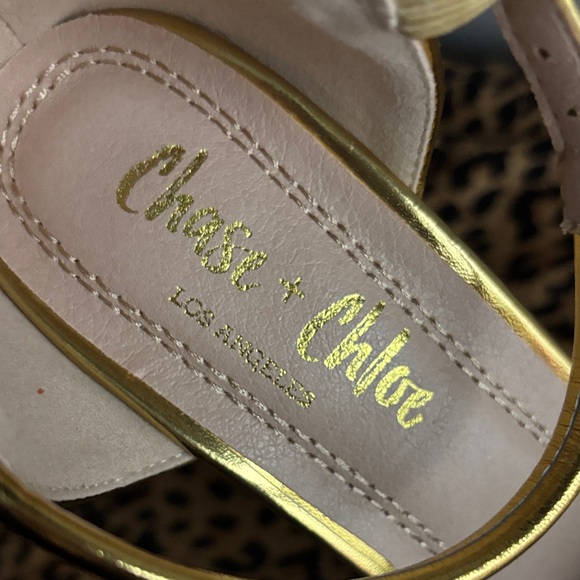 Gold Platform Stiletto Heels - Picture 3 of 4